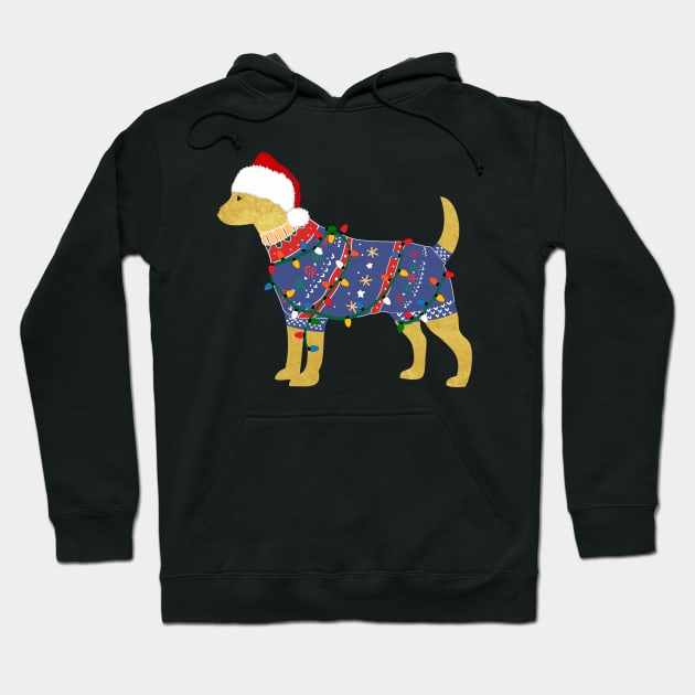 Golden Retriever Ugly Christmas Sweater Hoodie by emrdesigns